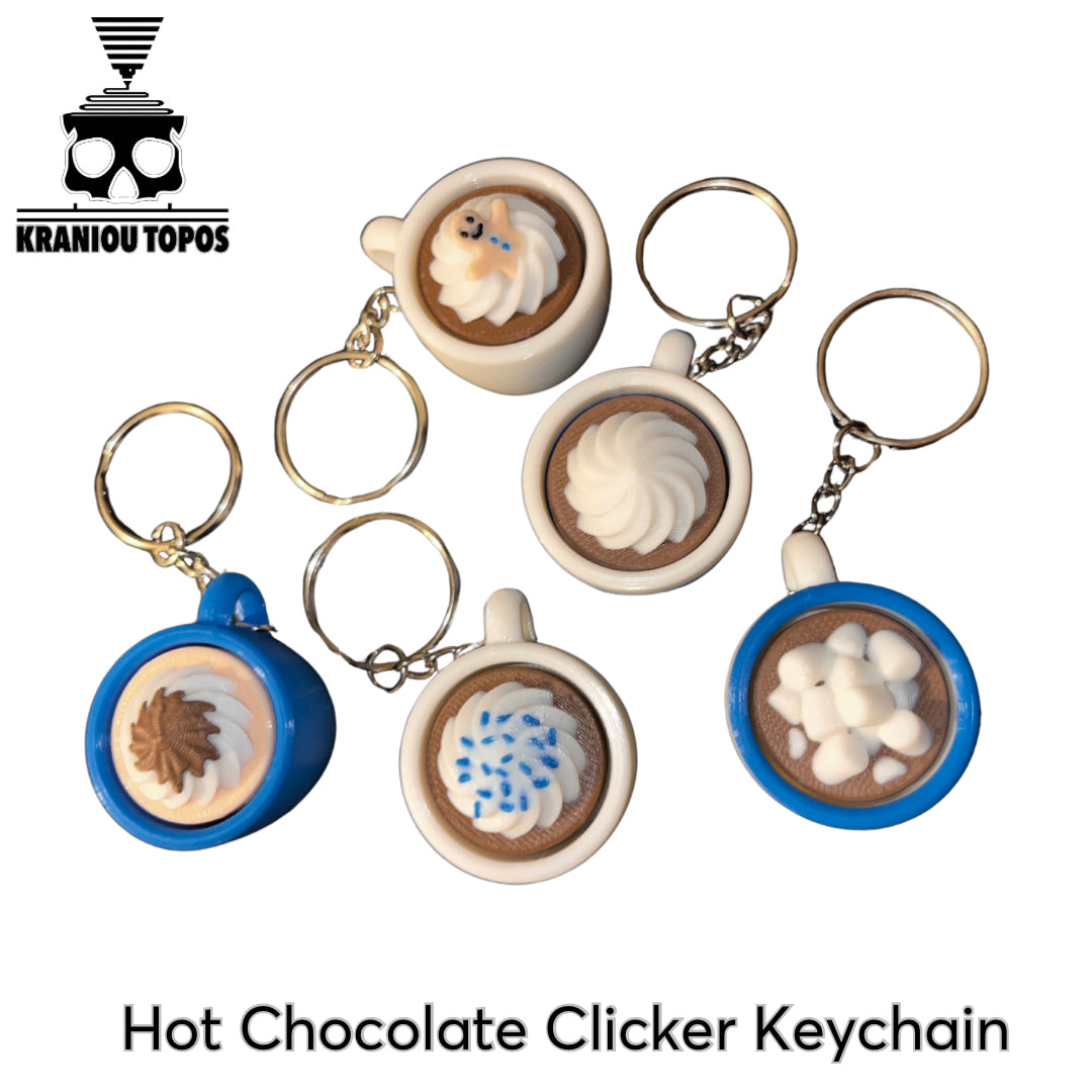 Hot Chocolate Clicker Keychain