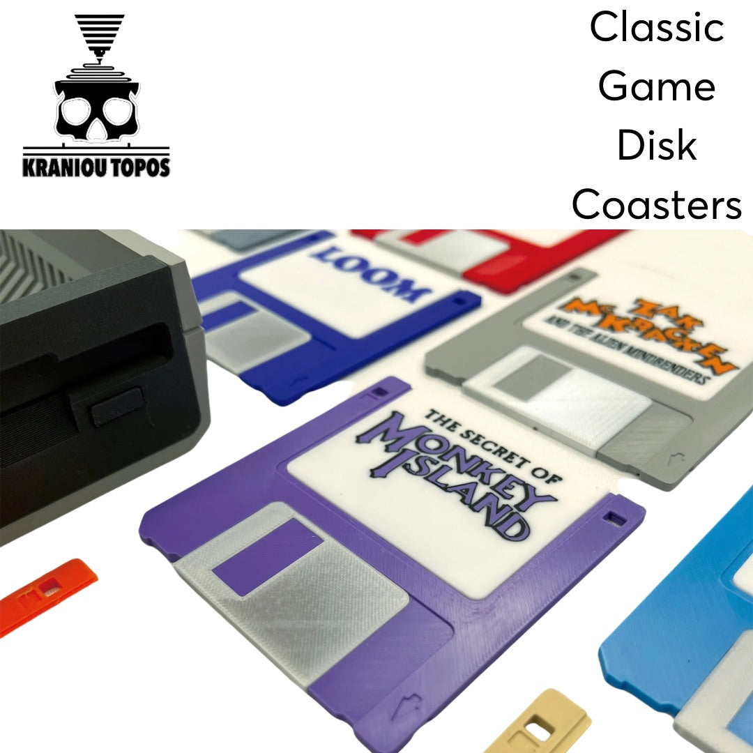 Classic Game Disk Coasters
