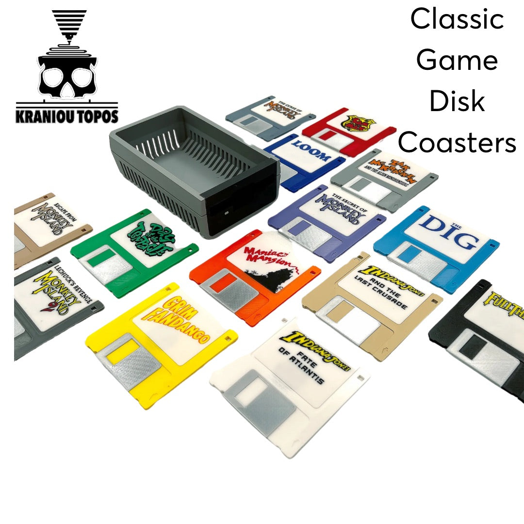 Classic Game Disk Coasters