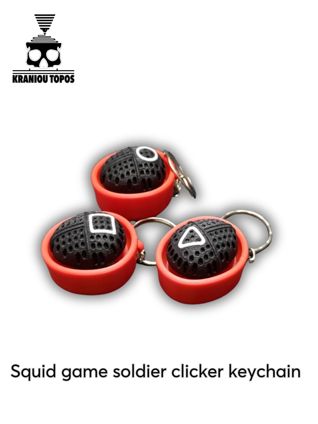 Squid Game Soldier Clicker Keychain