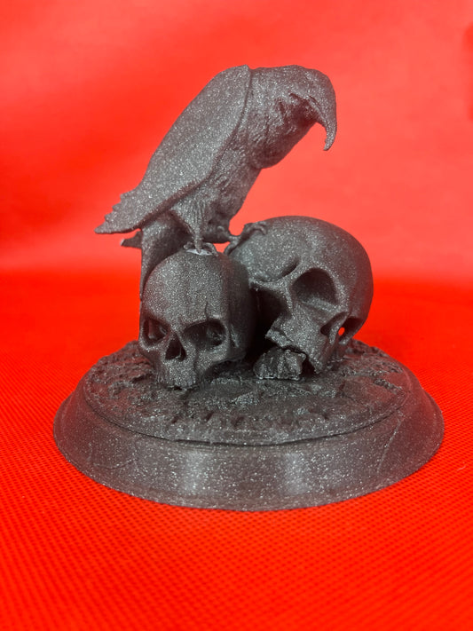 Crow on Skulls