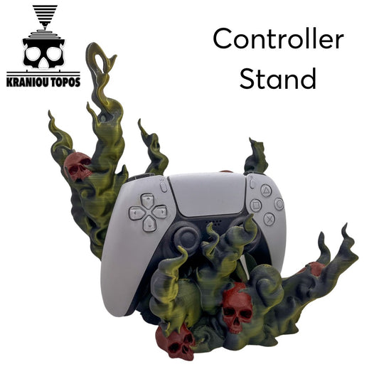 Skulls in flames PS5/XBox controller stand