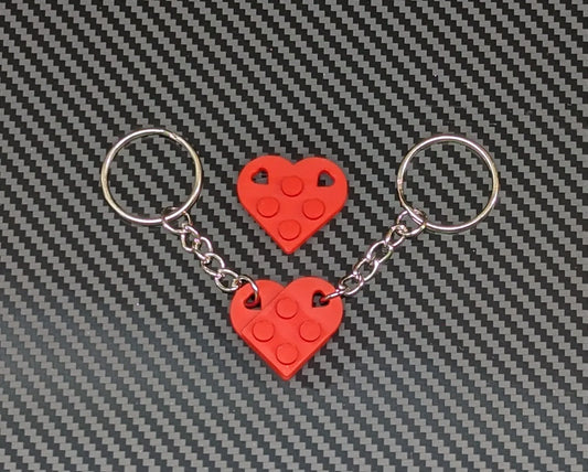 Lego Heart double keychain
