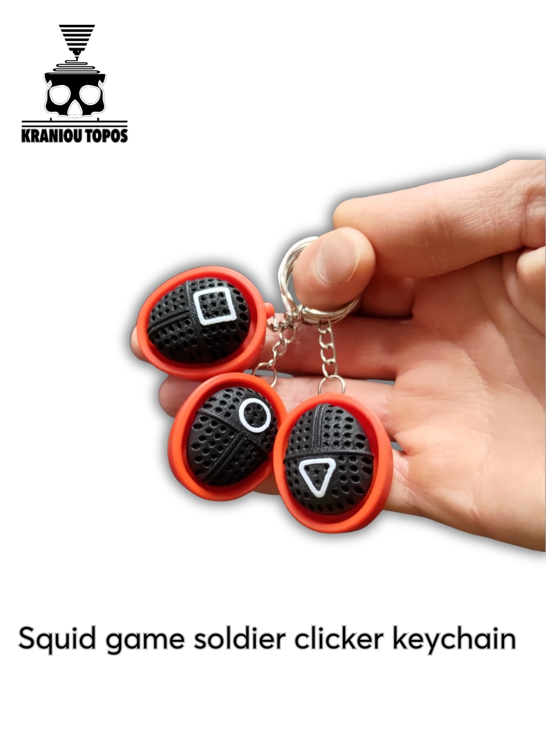 Squid Game Soldier Clicker Keychain